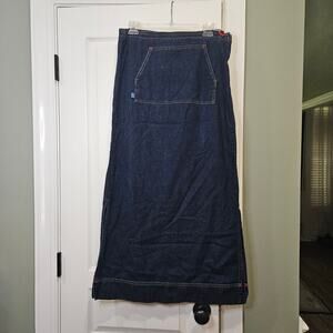 Vanity Jeans Women's Medium Y2K Denim Maxi Skirt‎